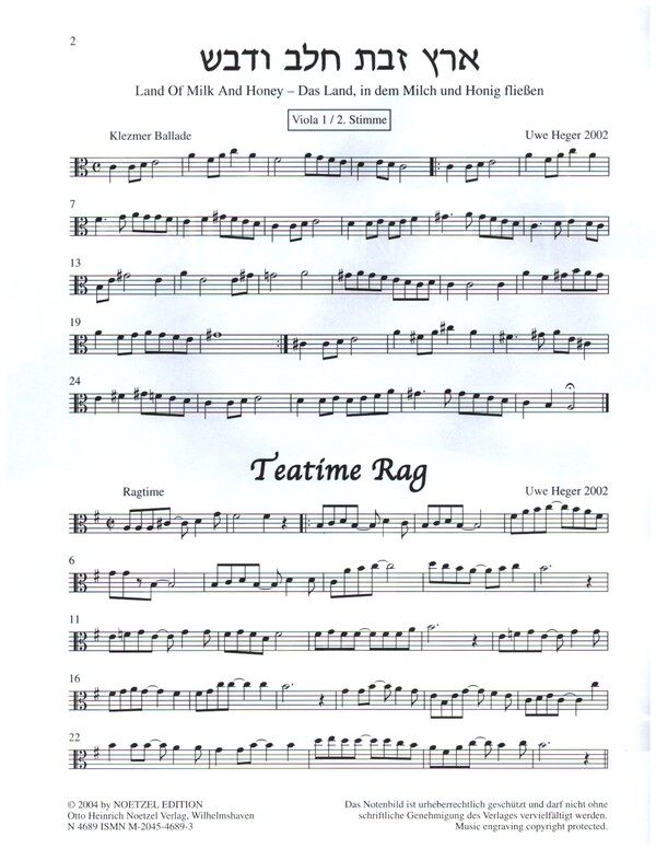 Strassenmusik a 3 Band 1 - Klezmer, Blues, Ragtime und Latin-Folk