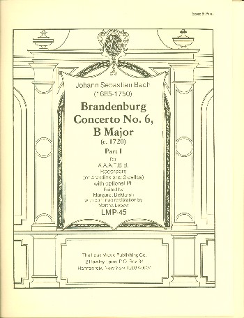 Brandenburg Concerto B Major no.6 (part 1)