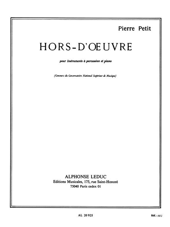 HORS-D'OEUVRE POUR INSTRUMENTS