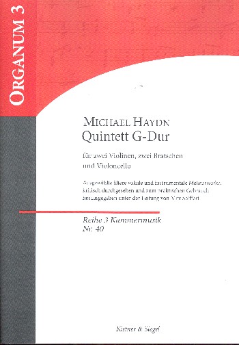 Quintett G-Dur für 2 Violinen, 2 Violen