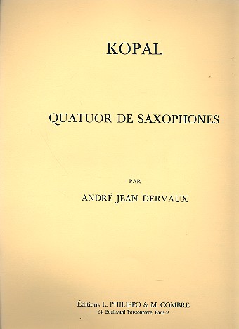 Kopal pour 4 saxophones