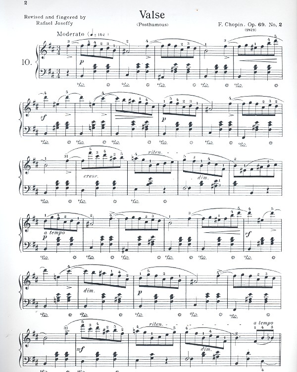 Valse b minor op.69,2