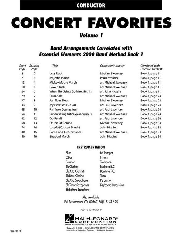 Concert Favorites vol.1