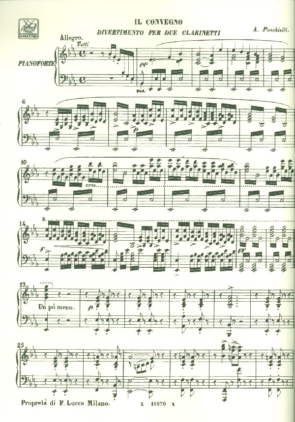 Il convegno für 2 Klarinetten und Klavier