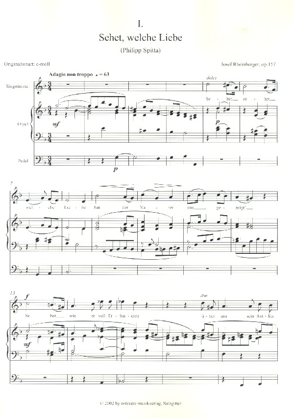6 religiöse Gesänge op.157