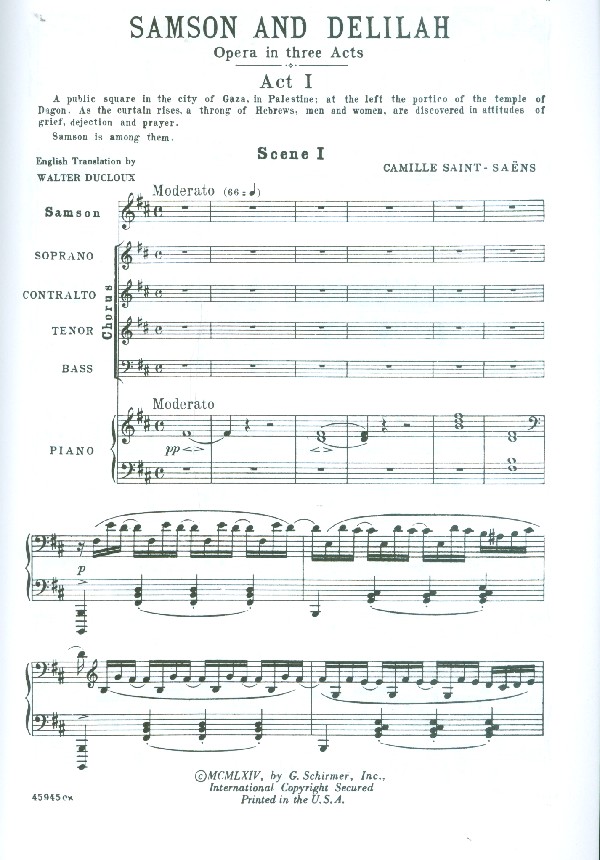 Samson und Dalila Opera