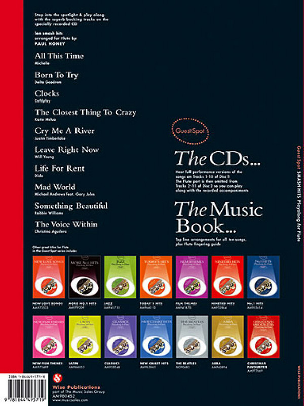 Smash Hits Red Book (+CD): for flute