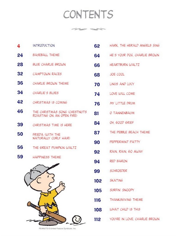 The Peanuts - Illustrated songbook