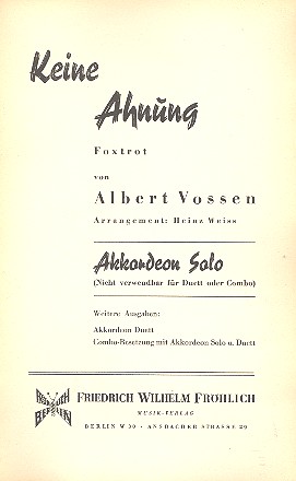 Keine Ahnung