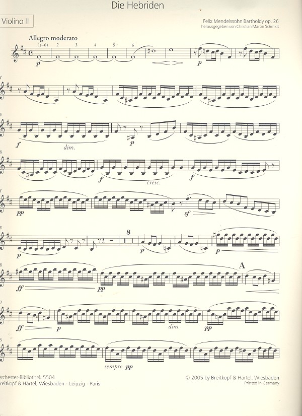 Die Hebriden op.26 - Ouvertüre