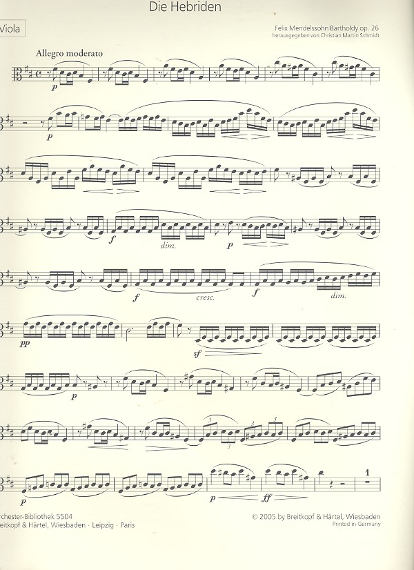 Die Hebriden op.26 - Ouvertüre