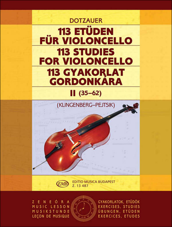 113 Etüden Band 2 für Violoncello