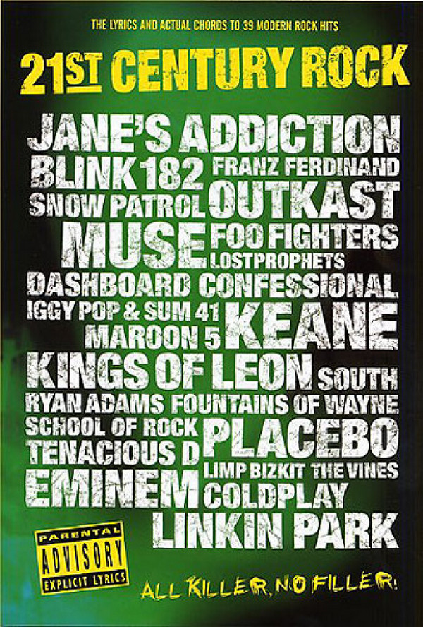 21th century rock: complete lyrics