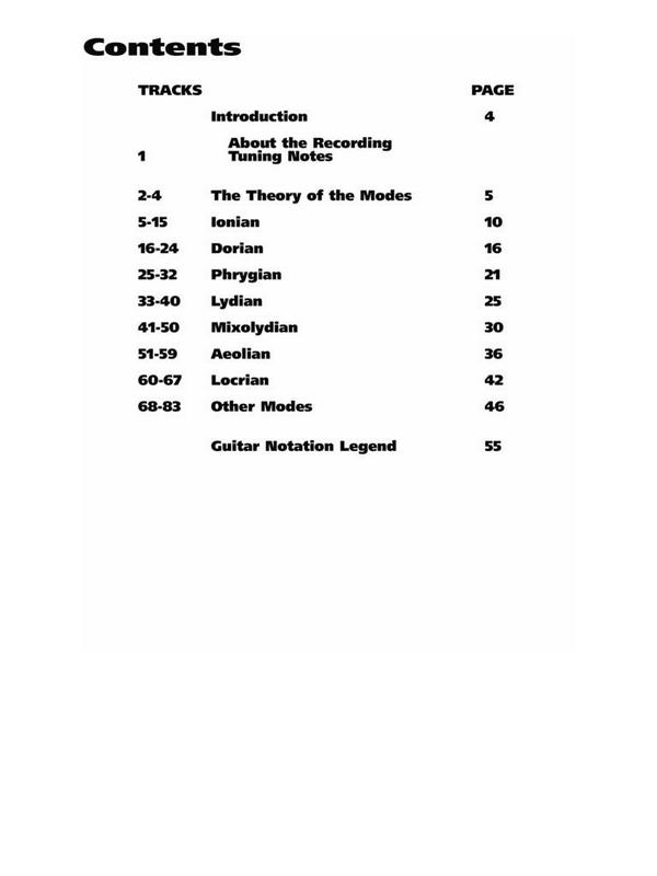 Modes for guitar (+CD): a complete approach to soloing