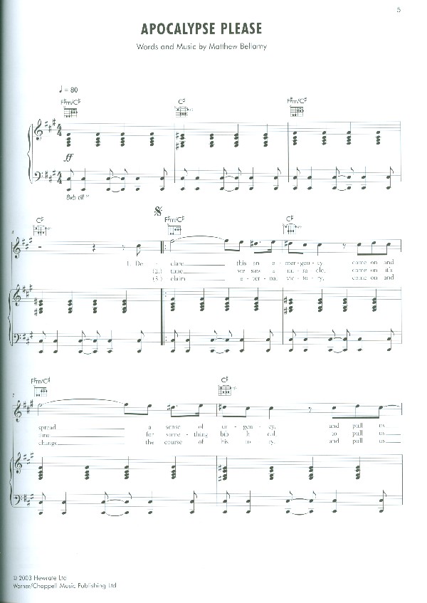 Muse: The Piano Songbook