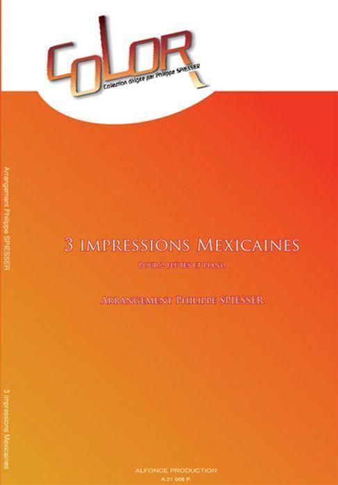 3 Impressions mexicaines pour 2 flutes