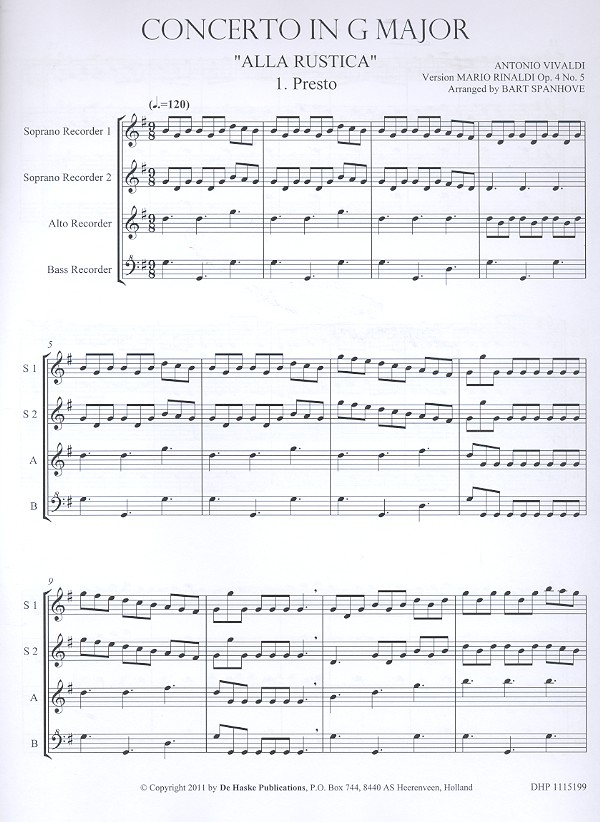 Concerto in G Major op.4,5