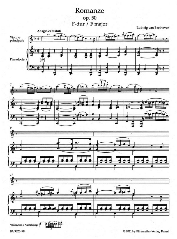 Romanzen op.50 und op.40 