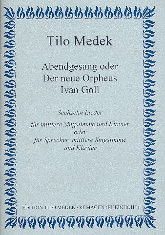 Abendgesang für Sprecher, Gesang (mittel)