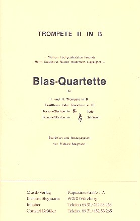 Blas-Quartette für 4 Blechbläser