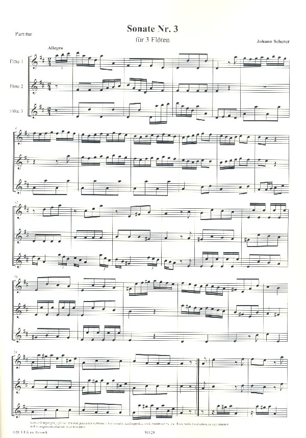 Sonate D-Dur Nr.3