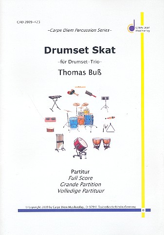 Drumset Skat für 3 Schlagzeugee