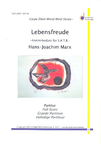 Lebensfreude für 4 Saxophone (SATBar)