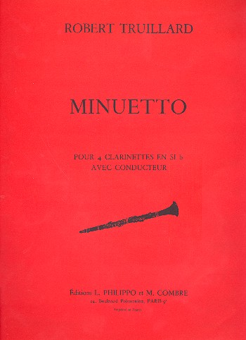 Minuetto pour 4 clarinettes