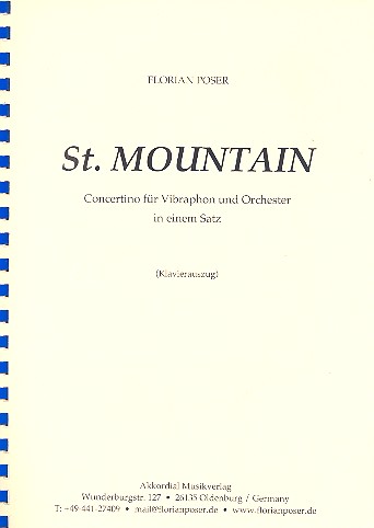 St. Mountain für Vibraphon und Orchester