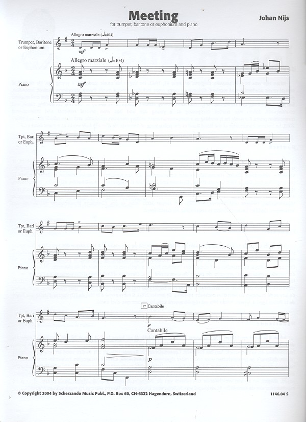 Meeting for trumpet, baritone (euphonium)