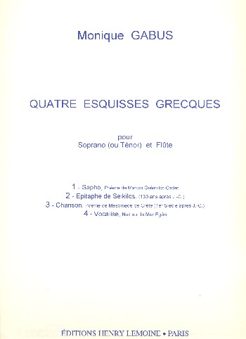 4 esquisses grecques pour