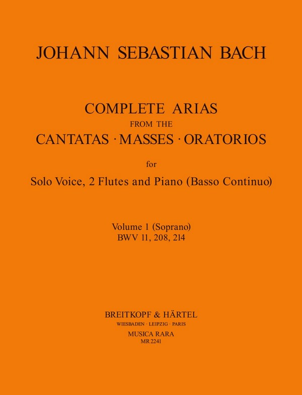 Complete Arias from the Cantatas, Masses and Oratorios vol.1 (soprano)