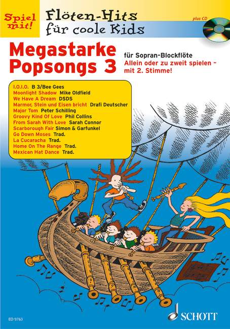 Megastarke Popsongs Band 3 (+CD)