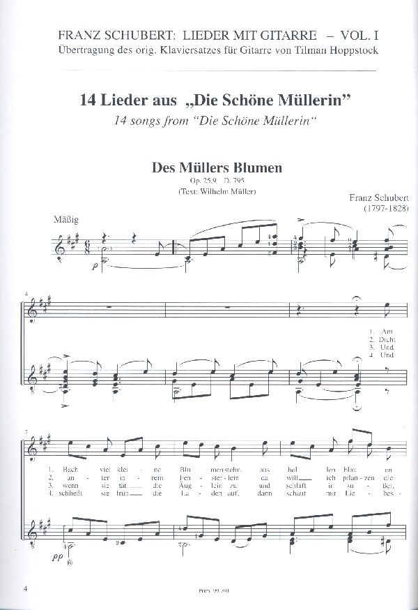 14 Lieder aus Die schöne Müllerin