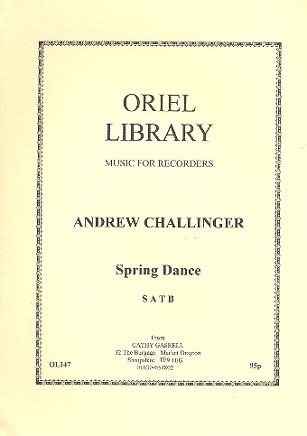 Spring dance for recorder quartet