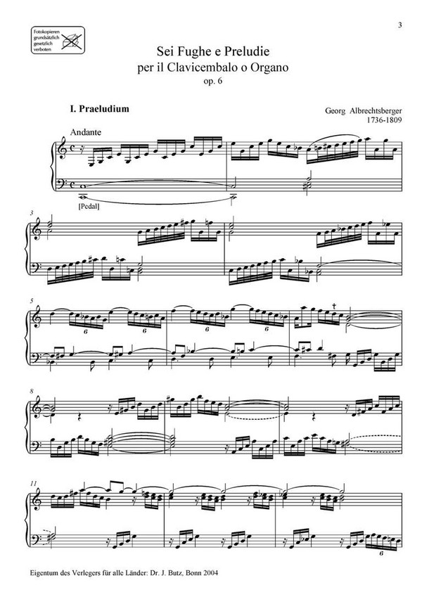 Präludien und Fugen op.5 und op.6