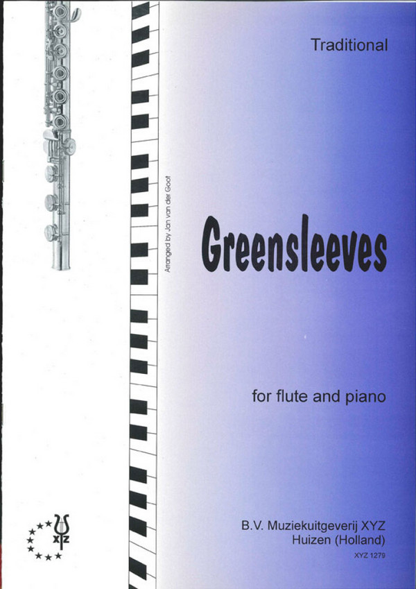 Greensleeves for flute and piano