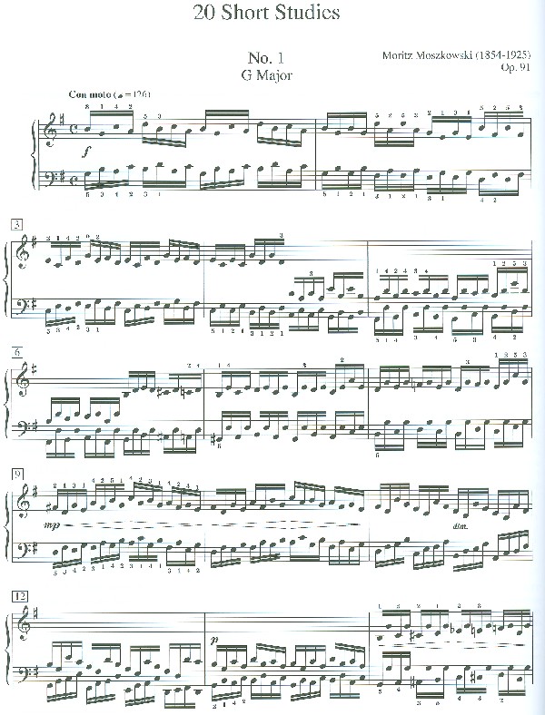 20 short Studies op.91