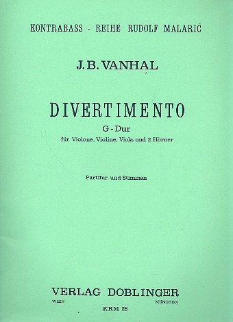 Divertimento G-Dur für Violone, Violine,