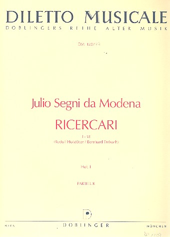 Ricercari Band 1 für 4 Instrumente
