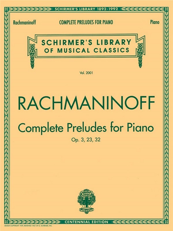 Complete preludes op.3, op.23