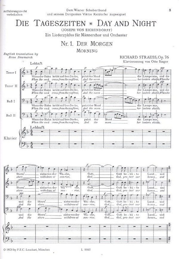 Die Tageszeiten op.76