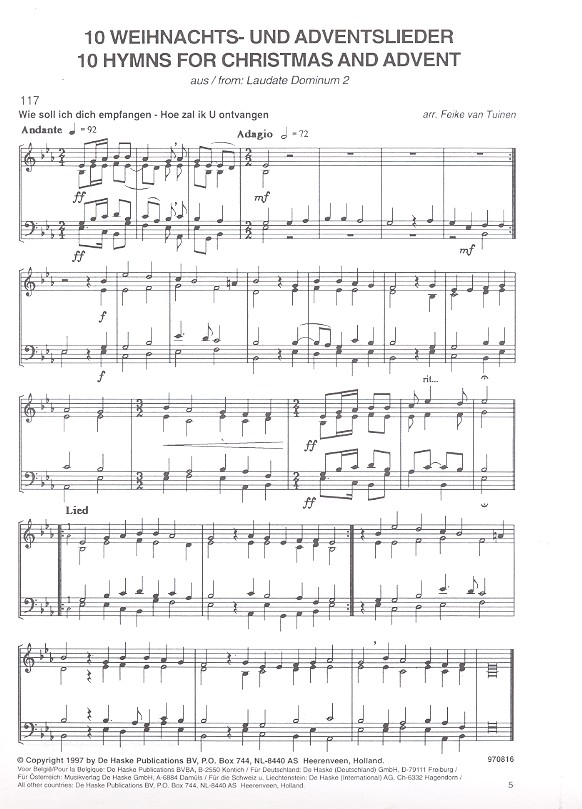 10 Weihnachts- und Adventslieder aus