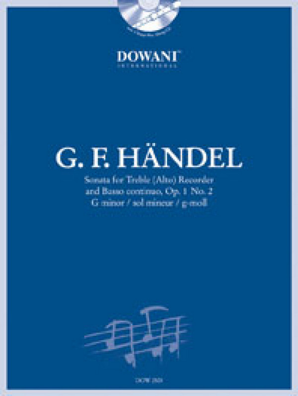 Sonate g-Moll op.1,2 (+CD) für Altblockflöte
