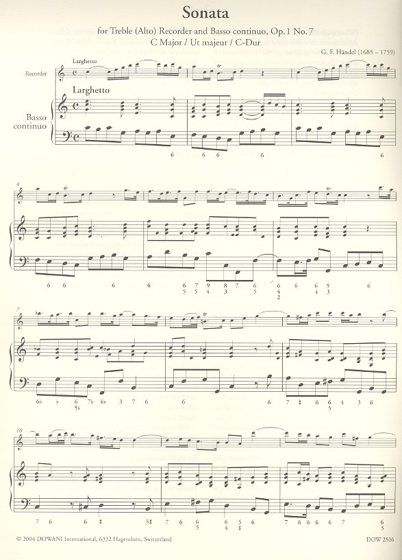 Sonate C-Dur op.1,7 (+CD) für