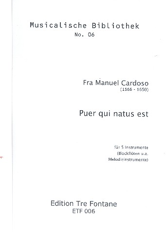 Puer qui natus est für 5 Instrumente
