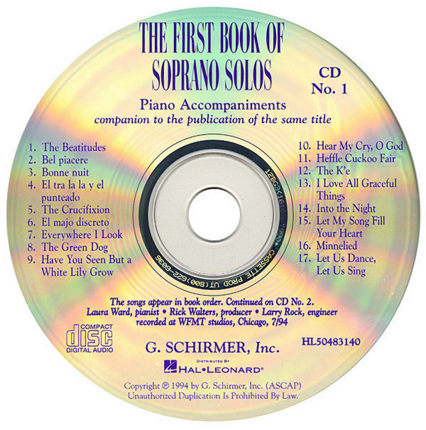 The first book of soprano solos 2 CDs