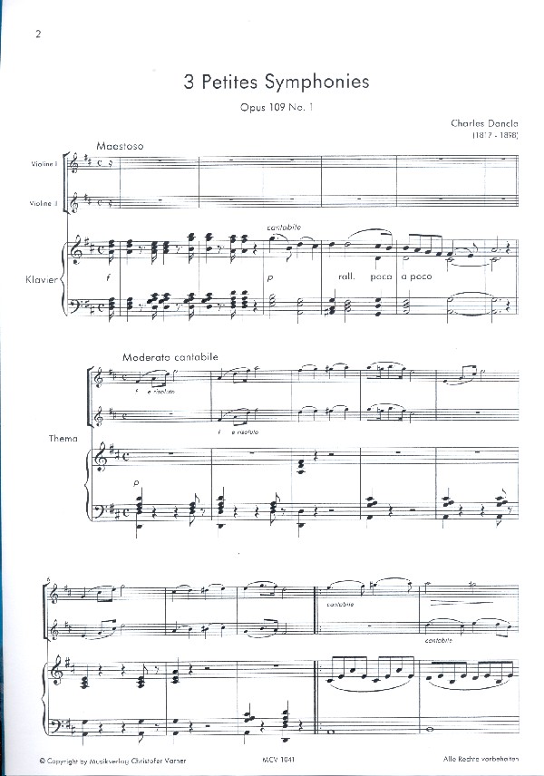 3 kleine Sinfonien concertant für