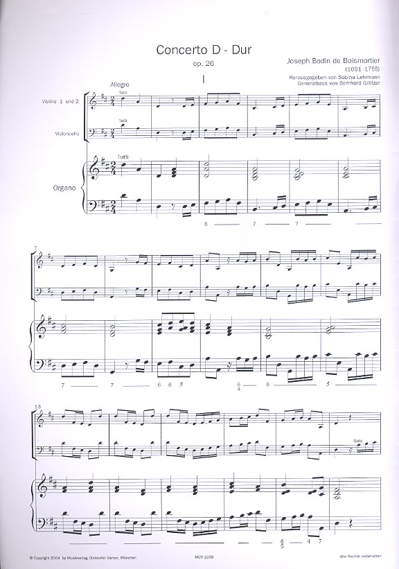 Konzert D-Dur für Violoncello solo,