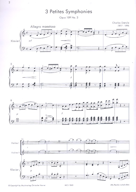 3 kleine konzertante Sinfonien Nr.3